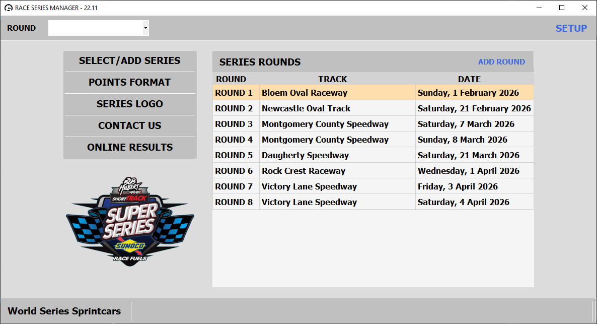 Speedway Event and series 